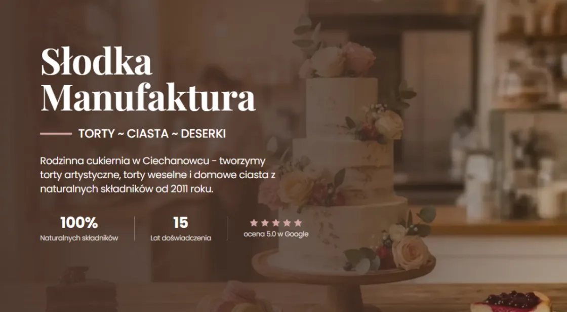 Sklep internetowy Słodka Manufaktura na Shopify